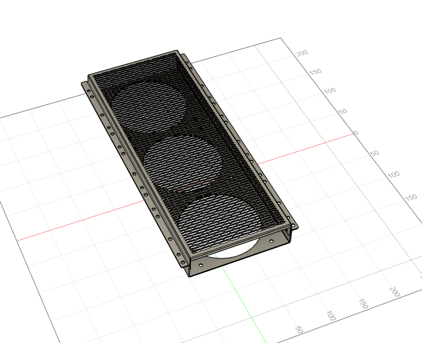 Caselabs SMA8 360mm Front Flex bay (Uncoated) - Made to order