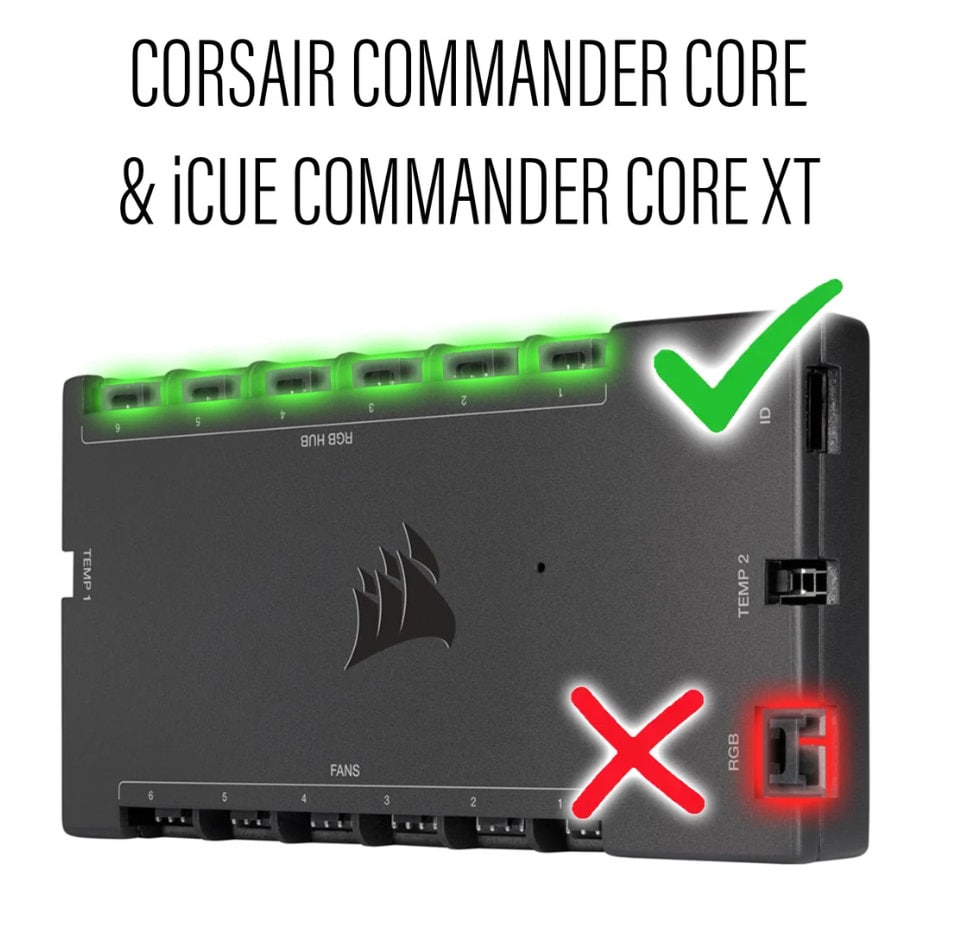 Corsair RGB Fan Hub Splitter Adapter V2