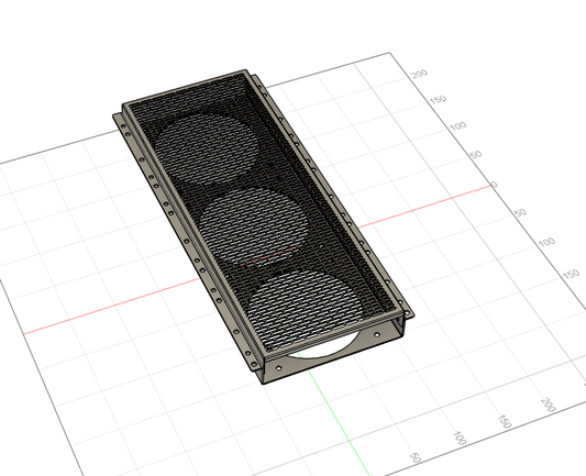 Caselabs SMA8 360mm Front Flex bay (Uncoated) - Made to order