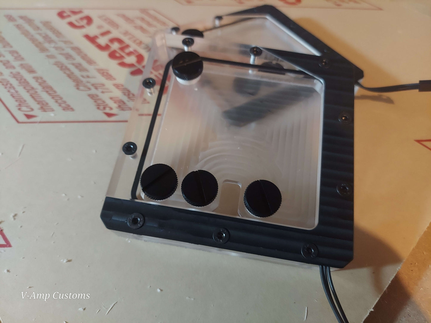 Blade V-120 ARGB Custom Order | Flat Universal Reservoir for PC Watercooling