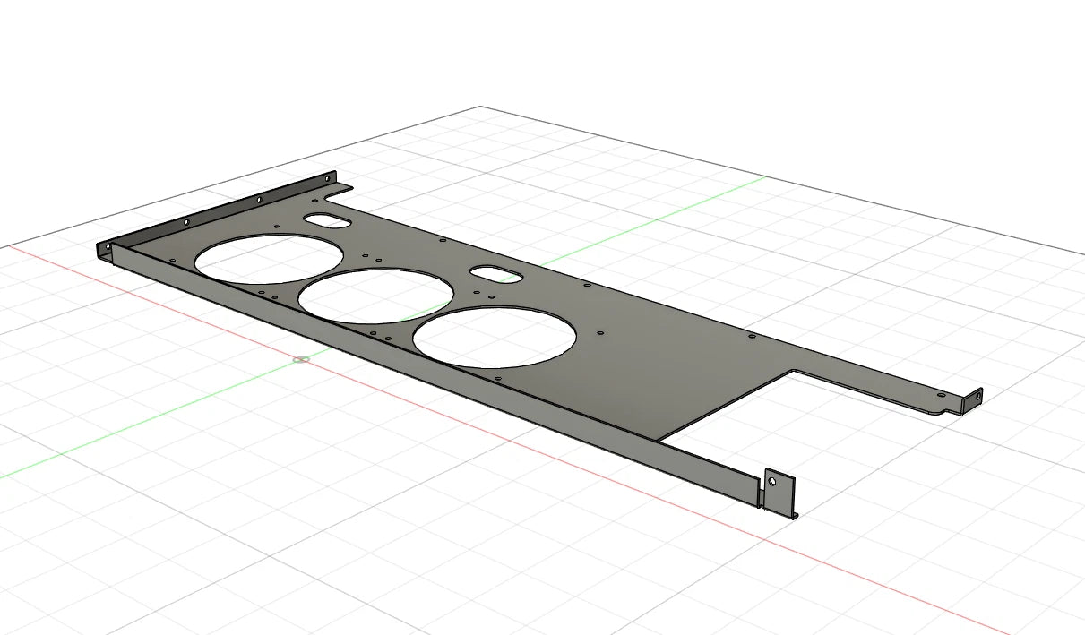 Caselabs SMA8 Chassis Mid Plate (Uncoated) - Made to order